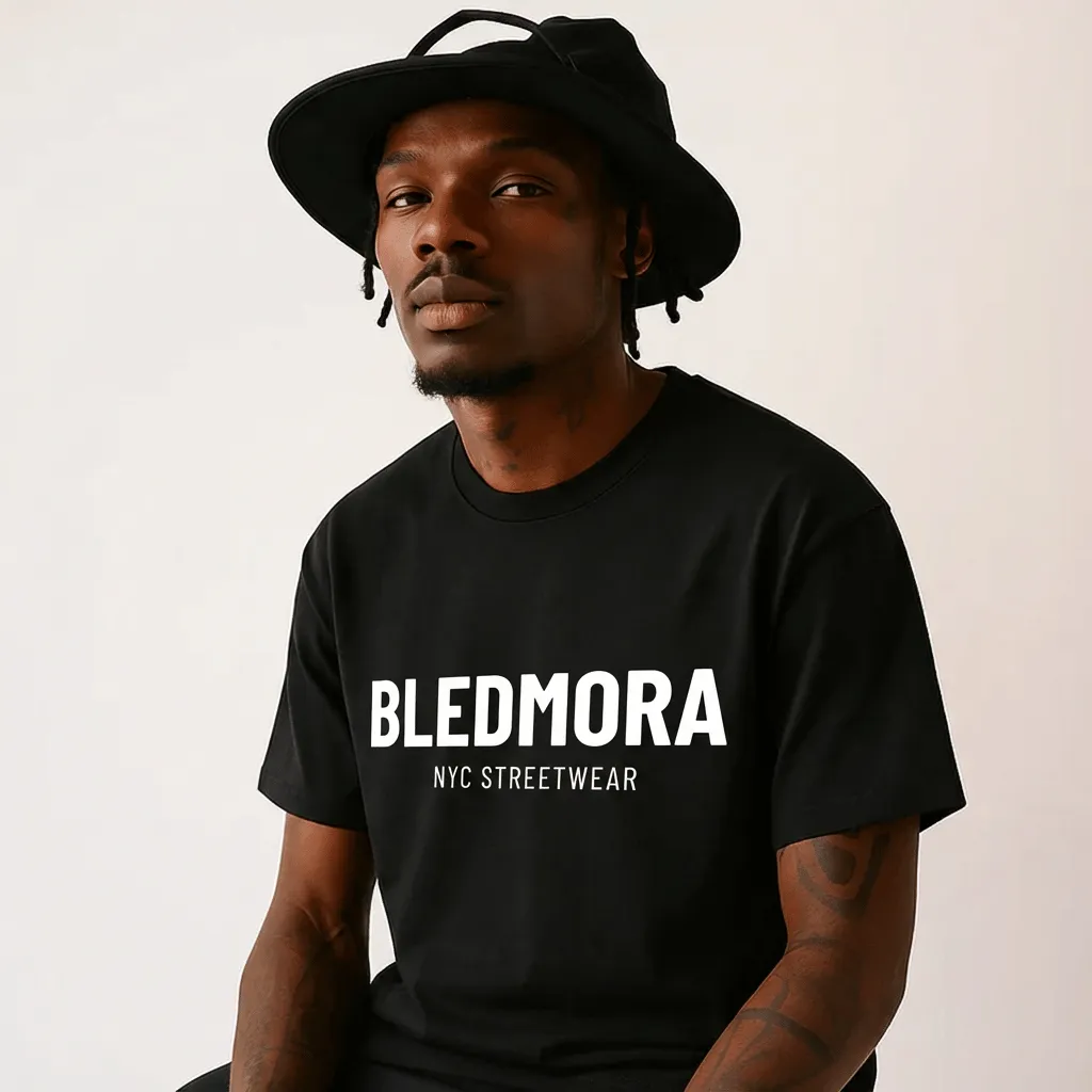 Una camiseta de BLEDMORA con la marca nueva