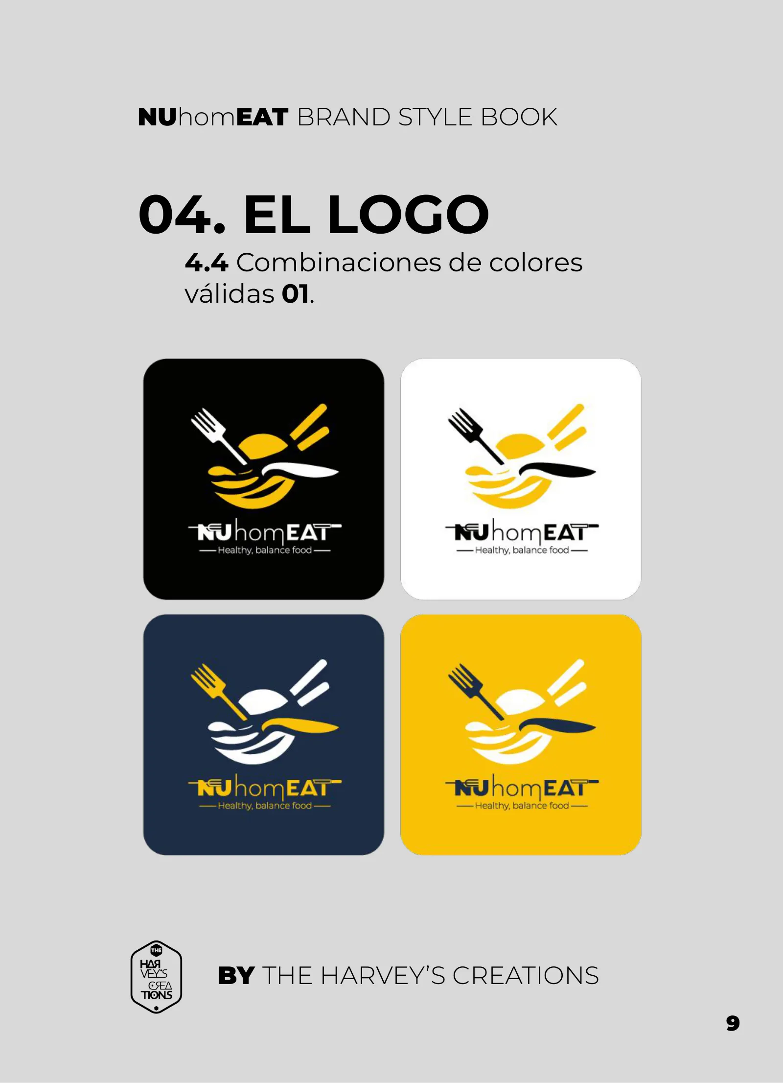 Las combinaciones de colores válidas